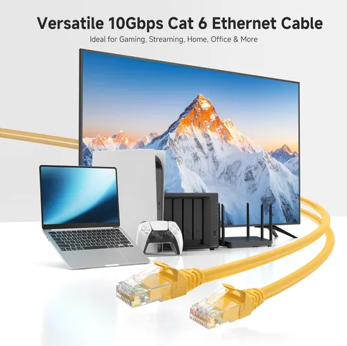 Miniatura 42 de Cable Matters 10Gbps 5-Pack de cables Ethernet Cat 6 cortos sin enganches - 1 pie, cable Cat 6, cable Cat6, cable Ethernet, blanco
