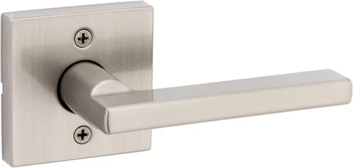 Miniatura 38 de Kwikset Halifax Manija interior de puerta de privacidad con cerradura, manija de puerta para baño y dormitorio, cerradura de botón de presión sin