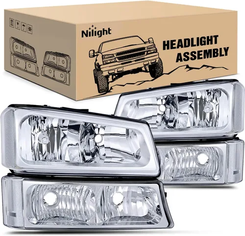 Miniatura 11 de Nilight Conjunto de luz trasera para Chevy Silverado 1500 1500HD 2500 2500 2500HD 3500 2007 Chevrolet Classic OE estilo pasajero lámpara trasera
