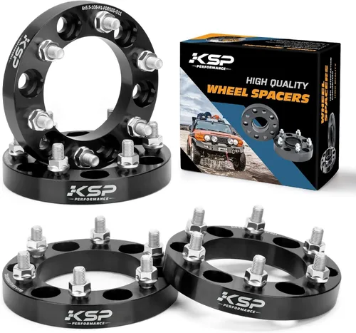Miniatura 16 de KSP PERFORMANCE 25mm (1") Espaciadores de rueda Tacoma 6x5.5, separadores hubcentric 6x139.7 a 6x139.7 compatibles con Toyota 4Runner FJ Cruiser Azul