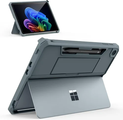 Miniatura 9 de MoKo - Funda protectora resistente todo en uno para Microsoft Surface Pro de 12 pulgadas lanzada en 2025, con soporte trasero para bolígrafo