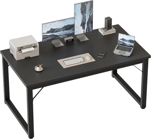 Miniatura 31 de Mericonia Escritorio para computadora de 40 pulgadas, escritorio ejecutivo moderno y grueso, mesa de escritura simple resistente para el hogar, roble
