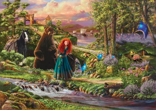Miniatura 36 de MIGHTYPRINT Disney – La Bella Durmiente – Princesa Aurora y el Príncipe Felipe – Arte de pared duradero de 24 x 17 pulgadas – No hecho de papel