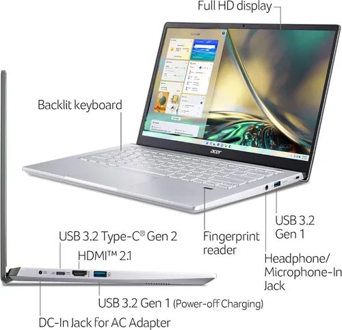 Miniatura 6 de acer Swift X SFX14-42G-R607 Creator Laptop 14 pulgadas Full HD 100% sRGB AMD Ryzen 7 5825U GPU NVIDIA RTX 3050 Ti Laptop 16GB LPDDR4X