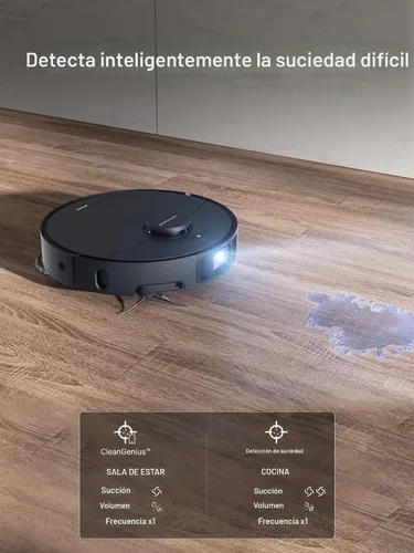 Miniatura 9 de DREAME X40 Ultra Aspiradora Robótica con Trapeador Removible y Elevable, Succión de 12,000Pa, Limpieza Extensiva con Cepillo Lateral, Trapeador