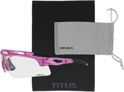Miniatura 40 de TITUS G20 Gafas de seguridad para todos los deportes, protección para motocicletas, compatibles con ANSI Z87+ Marco negro - Lente ahumado - Con bolsa