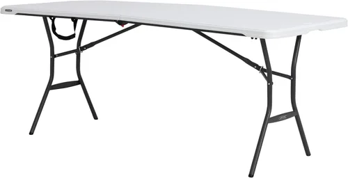 Miniatura 5 de Lifetime Mesa plegable de 6 pies, comercial ligero, granito blanco