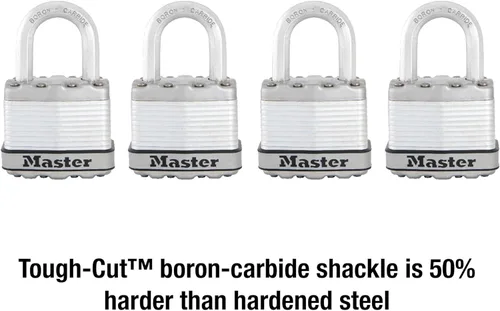 Miniatura 3 de Master Lock M1XQ Magnum - Candado resistente con llave, paquete de 4