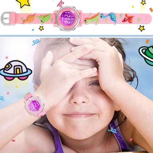 Miniatura 6 de Viposoon Kids Watches with Waterproof Alarm - Dinosaur Gifts for Boys Girls Age 3-10