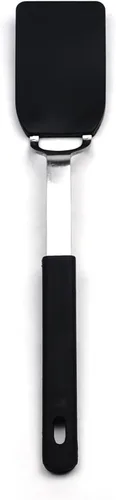 Miniatura 14 de RSVP International Kitchen Tool Collection - Espátula flexible de nailon, mango de acero inoxidable, 12 x 2.75 pulgadas, color verde