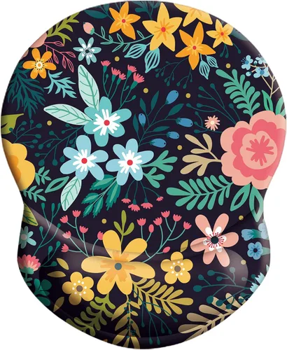 Miniatura 38 de Alfombrilla de mouse ergonómica con soporte para muñeca, cómoda alfombrilla de mouse para computadora con base de poliuretano antideslizante