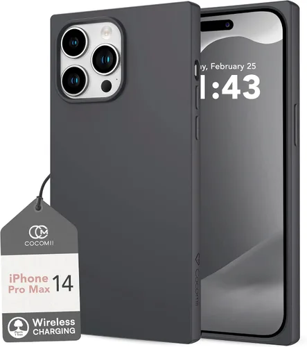 Cocomii - Funda Rectangular Compatible con iPhone 14 Pro Max - Silicona de Tacto Suave, Forro de Microfibra, para Mujeres, Niñas, Hombres, Funda