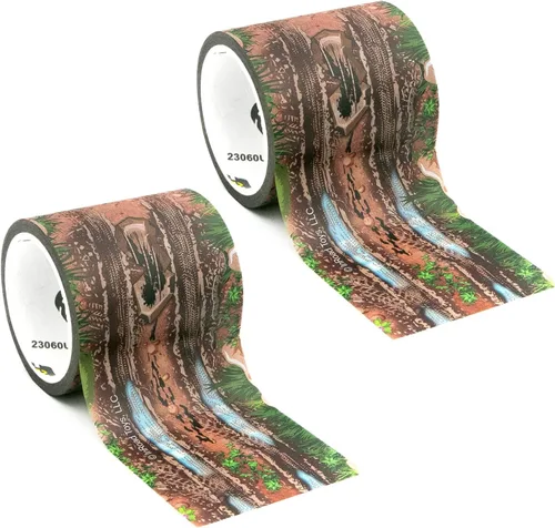 Miniatura 19 de PlayTape Cinta de carretera para autos de juguete, se adhiere a superficies planas, sin residuos; 2 pulgadas de ancho x 30 pies de carretera