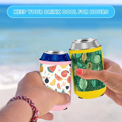 Miniatura 5 de Paquete de 300 enfriadores de latas personalizados a granel, enfriador de latas personalizado con logotipo de foto texto para bodas, cumpleaños