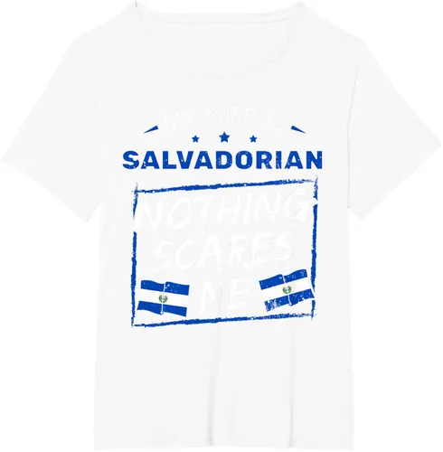 Miniatura 97 de Camiseta con la bandera de raíces salvadoreñas de El Salvador My Wife Is Salvadoran Roots, Negro