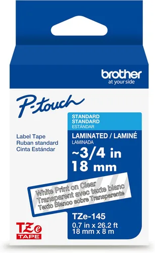 Miniatura 32 de Brother Cinta de etiquetas P-Touch TZe negra con impresión en azul (TZe541), laminada, 3/4 pulgadas x 26.2 pies (0.709 in x 26.2 ft)