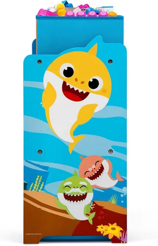 Miniatura 7 de Baby Shark Deluxe - Organizador de juguetes de diseño y almacenamiento de 9 contenedores por Delta Children, certificado Greenguard Gold