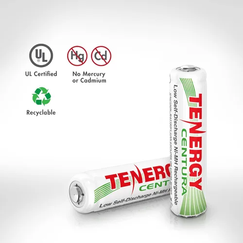 Miniatura 6 de Tenergy Centura AA & aaa baja autodescarga LSD NiMH rechargeable batteries, 10406, 4 piezas, 1