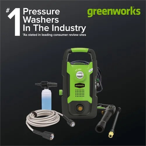 Miniatura 2 de Greenworks - Lavadora a presión eléctrica compacta, 1.2 GPM