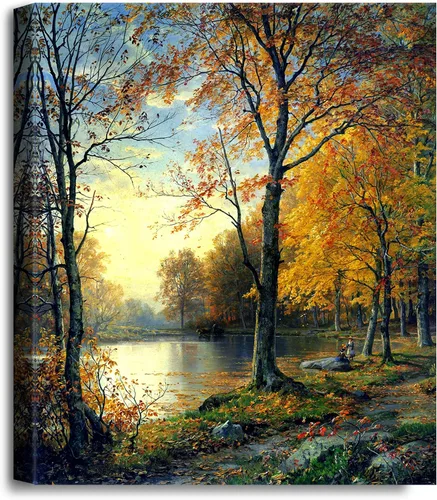 Miniatura 143 de A&T ARTWORK Campo de trigo con cipreses de Van Gogh Las reproducciones de arte clásico mundial, impresiones en lienzo giclée para decoración