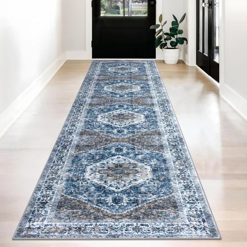 Miniatura 50 de KOZYFLY Alfombra Pequeña de Área 2x3 Pies Alfombras para Entrada Lavable Boho Alfombra de Entrada Antideslizante Tapete de Puerta Interior Entrada