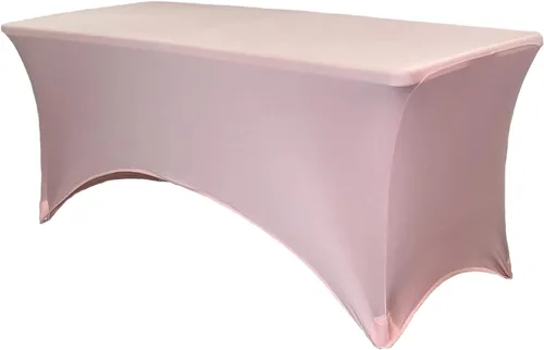 Miniatura 36 de YOUR CHAIR COVERS Mantel rectangular de elastano ajustable de 5 pies, color blanco, para decoración de bodas, eventos, patio, cubierta elástica