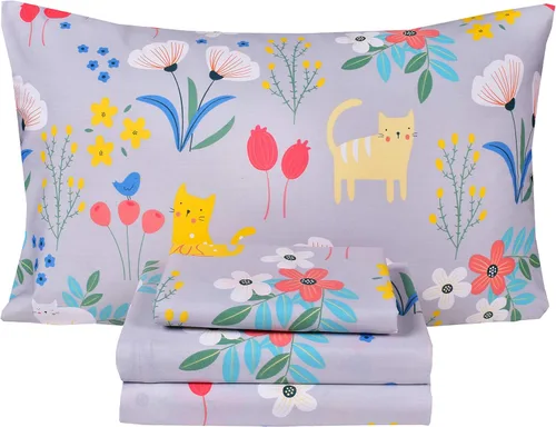Miniatura 27 de Scientific Sleep Juego de sábanas de 100% algodón para niños y niñas, adolescentes, sábana encimera, sábana bajera y funda de almohada
