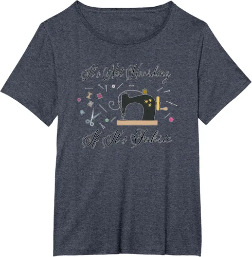Miniatura 89 de It's Not Hoarding If Its - Camiseta de costura para acolchado, Blanco, S