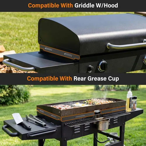 Miniatura 5 de Protectores de viento magnéticos para parrilla Blackstone de 22 pulgadas, parabrisas para accesorios de parrilla Blackstone, accesorios de parrilla
