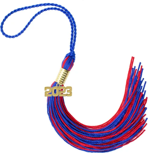 Miniatura 111 de Borla de graduación Aqua 2022, todos los colores escolares disponibles, fabricada en Estados Unidos