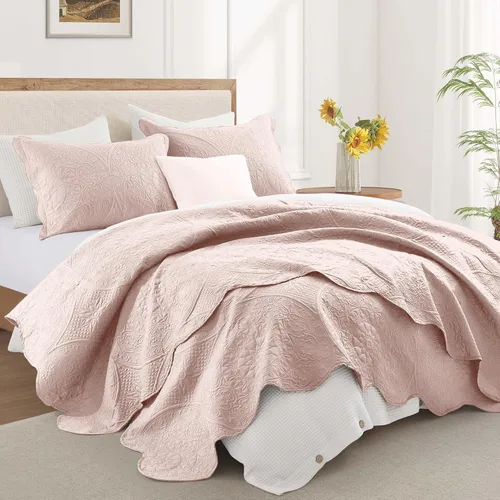 Miniatura 234 de MOONLIGHT20015 Edredón tamaño King (106 x 96 pulgadas) con 2 fundas de almohada (20 x 36 + 2 pulgadas) para todas las estaciones, juego de cama Azul