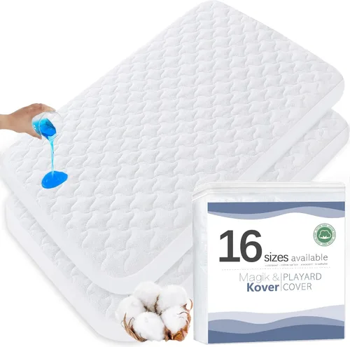 Miniatura 7 de Múltiples tamaños (16 tamaños), funda de colchón para moisés, se adapta a moisés Breeze Plus, protector de colchón acolchado impermeable, superficie
