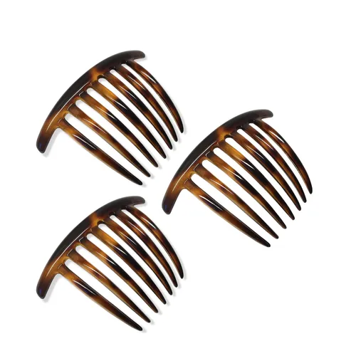 Miniatura 12 de Parcelona French Twist - Juego de 2 peines de celuloide de 4 pulgadas (4.0 in), flexibles, duraderos, antideslizantes, accesorios para el cabello