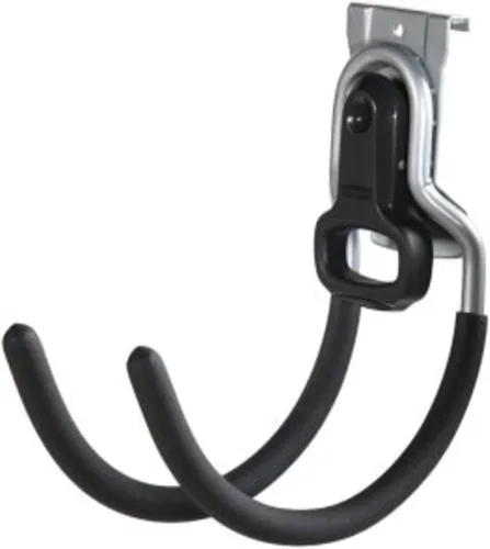 Miniatura 14 de Rubbermaid FastTrack - Organizador de garaje multiusos, capacidad de 50 libras, sistema de almacenamiento montado en la pared de níquel satinado