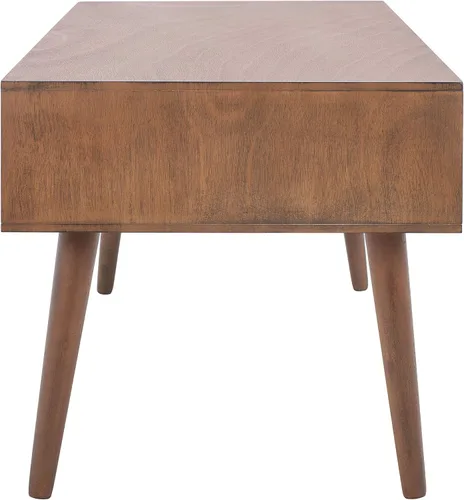 Safavieh Home Collection Mozart Mid-Century - Mesa auxiliar rectangular con 2 cajones