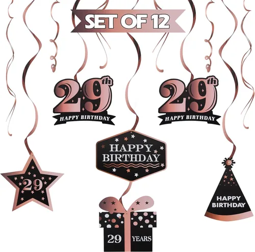 Miniatura 45 de LINGTEER - Serpentinas para fiesta de cumpleaños, 10º