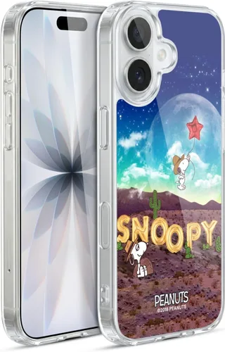 Miniatura 118 de Head Case Designs Funda de gel con licencia oficial de Peanuts Nebula Cactus Needles Snoopy Space Cowboy [protección de grado militar] compatible