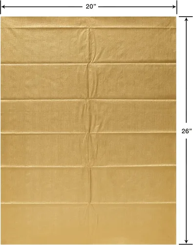 Miniatura 3 de Papyrus 4 hojas de papel de seda dorado para cumpleaños, manualidades, bricolaje y más Oro