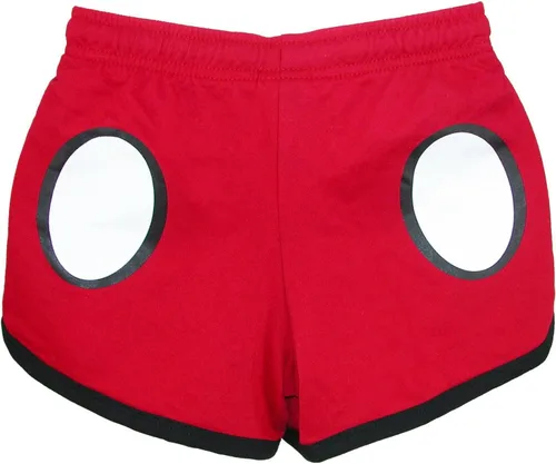 Miniatura 4 de Disney Pantalón corto para mujer Mickey Mouse Peeking Junior, Rojo