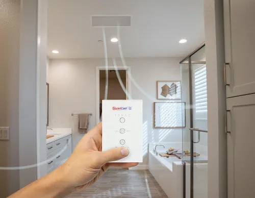 Miniatura 7 de Quietcool Kit de control inalámbrico para ventilador de toda la casa, no requiere cableado duro para interruptor de pared, capacidad de tres