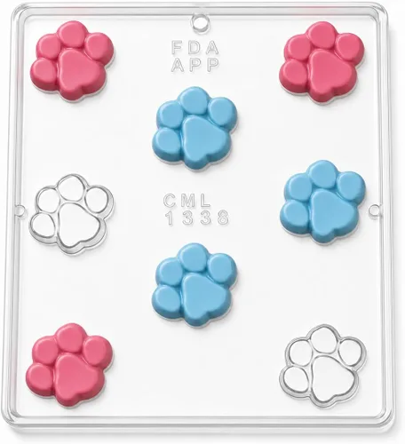 Miniatura 6 de Molde de caramelo de chocolate con estampado de patas de Baby Shower Blue's Clues Theme 1338