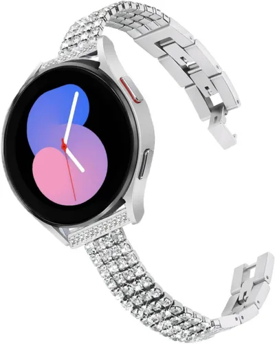 DEALELE Correas compatibles con Samsung Galaxy Watch 6/6 Classic / 5/5 Pro / 4/4 Classic / 3 1.614 in / Active 2, correa de repuesto de metal de 1#