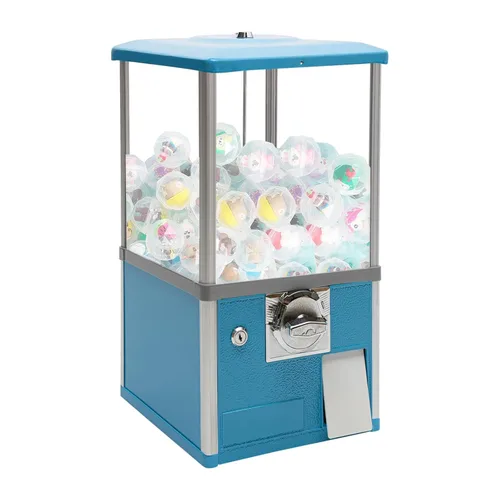 Miniatura 12 de Máquina expendedora comercial Máquina expendedora de cápsulas de 21 pulgadas para 1.77-1.97 pulgadas Twist Egg Candy Gumball Toy Máquina Verde