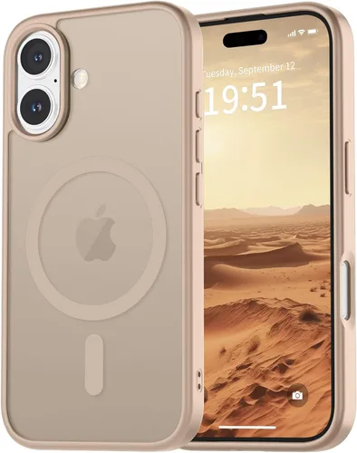Miniatura 89 de vnnink para iPhone 12 y iPhone 12 Pro, funda de teléfono celular translúcida con protección contra caídas de grado militar, mate magnética