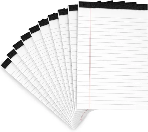 Miniatura 12 de Bloc de notas legales de 5 x 8 pulgadas para oficina, bloc de notas de 5 x 8 pulgadas para el trabajo, papel de 80 GSM, bloc de notas con rayas