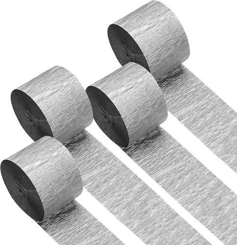 Miniatura 27 de 12 rollos de serpentinas de arcoíris únicos, paquete de 12 rollos de papel crepé arcoíris únicos de 984 pies para decoraciones de fiestas, Multicolor