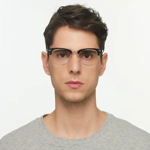 Miniatura 6 de GUDVUE Lentes de luz azul, para computadora/juegos/TV/teléfonos para mujeres/hombres, antirreflejos/UV400/fatiga ocular, negro/dorado