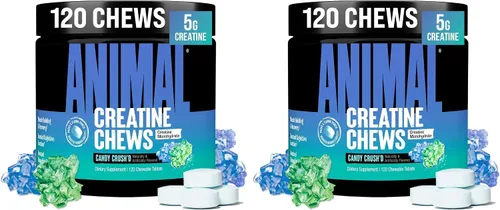 Miniatura 14 de Masticables de creatina Animal - Tabletas de creatina monohidratada mejoradas con AstraGin para mejorar la absorción, sal marina para aumentar
