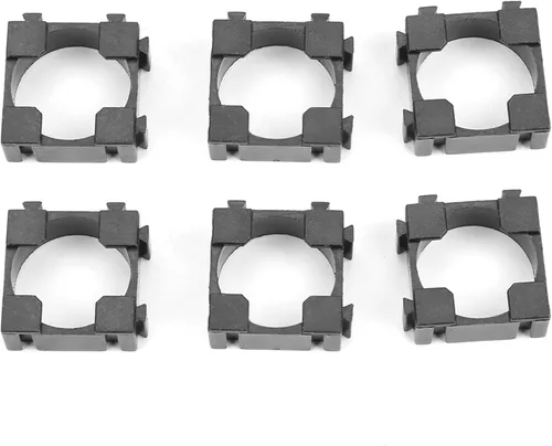 Miniatura 5 de Walfront Soporte cilíndrico para batería de iones de litio, organizador de batería cilíndrica, 0.724 in / 0.72 pulgadas de diámetro de agujero