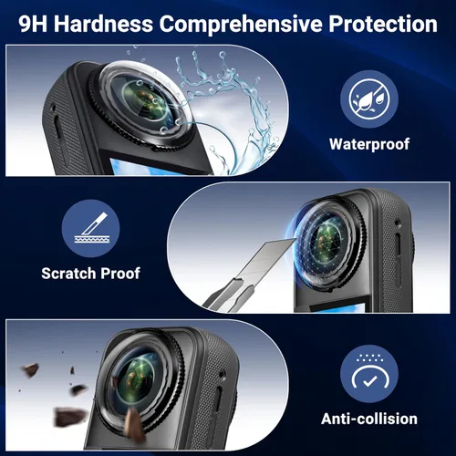 Miniatura 3 de STARTRC VCR Protector de lente para Insta360 X5, cubierta protectora de lente de PC con revestimiento antirreflectante para accesorios Insta 360 X5